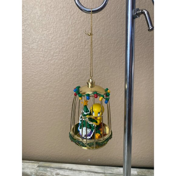 Tweety “Twee Twimmings” Cage Ornament 2000 Bradford Editions | Looney Tunes Chri - Picture 1 of 10